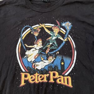 Disney Peter Pan “Darling Flight” Long Sleeve Shirt Size Large Vintage Graphics